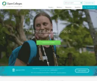 Opencolleges.edu.au(Open Colleges) Screenshot