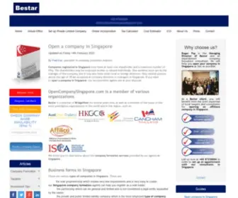 Opencompanysingapore.com(Setting up an offshore company in Singapore) Screenshot