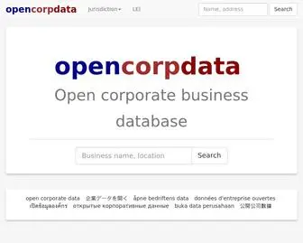 Opencorpdata.com(Online Corporate Business Database) Screenshot