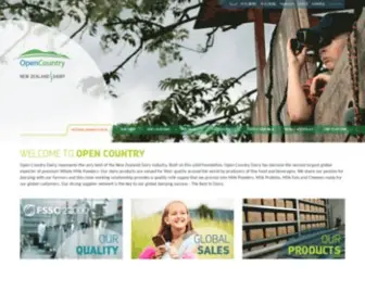 Opencountry.co.nz(Open Country Dairy Limited) Screenshot