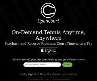 Opencourtapp.com(OpenCourt App for Tennis Reservations) Screenshot