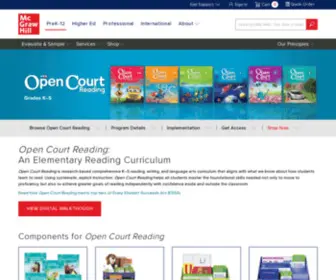 Opencourtreading.com(Elementary Reading Curriculum) Screenshot