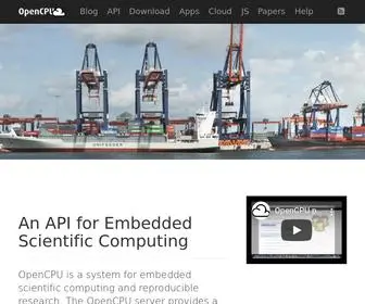 OpencPu.org(Producing and Reproducing Results) Screenshot