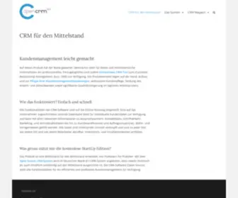 Opencrm.eu(CRM für den Mittelstand) Screenshot