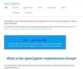 Opencypher.org(OpenCypher · openCypher) Screenshot