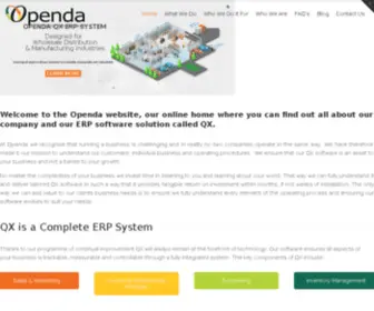 Openda.com(ERP Software System) Screenshot