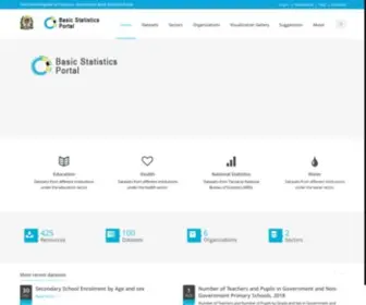 Opendata.go.tz(Basic Statistics Tanzania) Screenshot