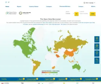 Opendatabarometer.org(Open Data Barometer) Screenshot