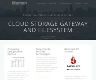 Opendedup.org(Opensource Dedupe to Cloud and Local Storage) Screenshot