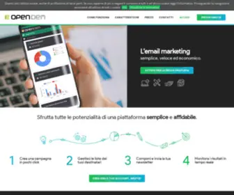 Opendem.it(Piattaforma invio newsletter per Email Marketing) Screenshot