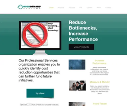 Opendemand.com(Website Load Testing Solution) Screenshot