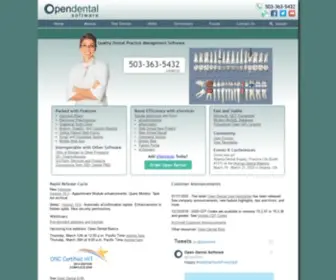 Opendental.com(Open dental) Screenshot
