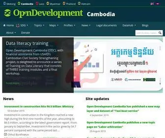 Opendevelopmentcambodia.net(Open Development Cambodia (ODC)) Screenshot