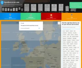 Opendevicelab.com(Access a variety of devices. Worldwide. For free) Screenshot