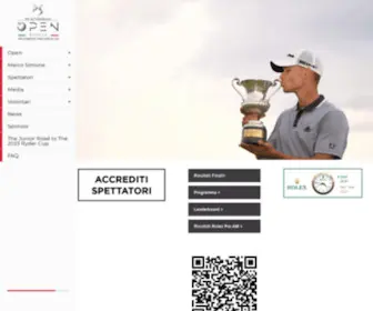 Openditaliagolf.eu(80° Open d'Italia Golf) Screenshot