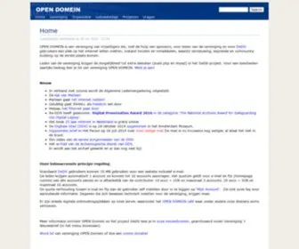 Opendomein.nl(OPEN DOMEIN) Screenshot