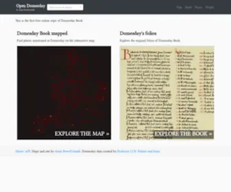 Opendomesday.org(The first online copy of Domesday Book of 1086) Screenshot