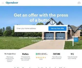 Opendoor.com(Sell your home the minute you're ready) Screenshot