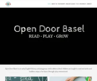 Opendoorbasel.ch(An early English literacy & playgroup centre) Screenshot