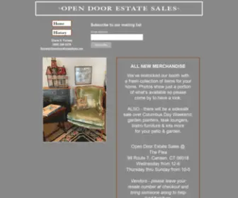 Opendoorestatesales.net(Open Door Estate Sales) Screenshot