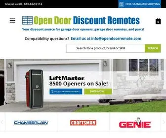 Opendoorremote.com(Open Door Discount Remotes) Screenshot