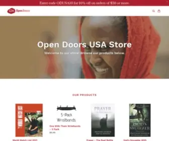 Opendoorsusa.store(Open Doors USA Store) Screenshot