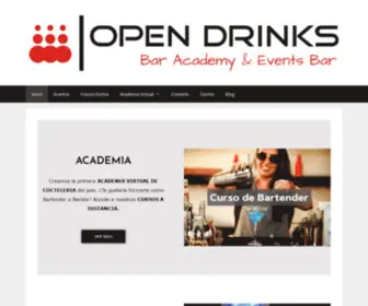 Opendrinks.com.ar(Academia de Coctelería con cursos a distancia) Screenshot