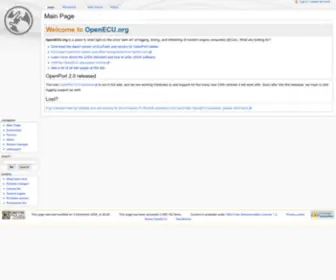 Openecu.org(Main Page) Screenshot