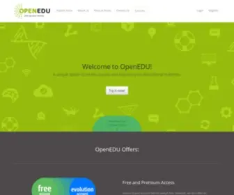 Openedu.co.uk(Create your elearning courses) Screenshot