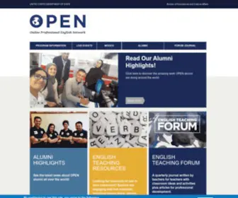 Openenglishprograms.org(OPEN Alumni Community of Practice) Screenshot
