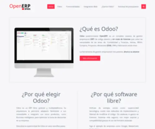 Openerpspain.com(OpenERP Spain) Screenshot
