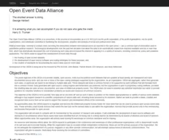 Openeventdata.org(Open Event Data Alliance) Screenshot