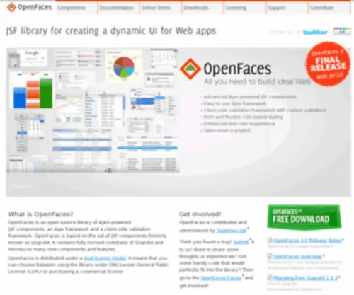 Openfaces.org(OpenFaces) Screenshot