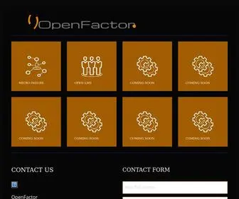 Openfactor.app(Open Factor Products) Screenshot