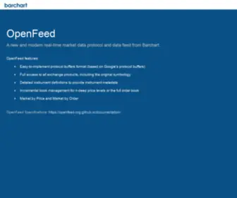 Openfeed.com(Barchart) Screenshot