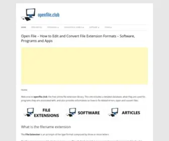 Openfile.club(How to Edit and Convert Extension Formats) Screenshot