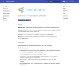 Openfintech.io(Open FinTech) Screenshot