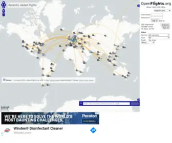 Openflights.info(Flight logging) Screenshot