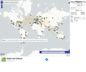 Openflights.org(Flight logging) Screenshot