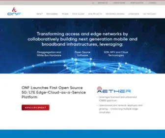 Openflow.org(Open Networking Foundation) Screenshot