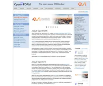 Openfoam.com(Official home of The Open Source Computational Fluid Dynamics (CFD)) Screenshot