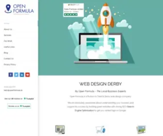 Openformula.uk(Web Design Derby) Screenshot