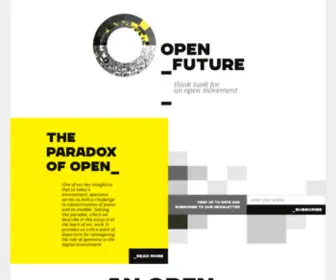 Openfuture.eu(Open Future) Screenshot