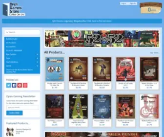 Opengamingstore.com(The Open RPG Download Store) Screenshot