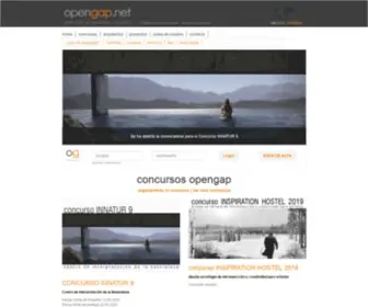 Opengap.net(Concursos arquitectura) Screenshot