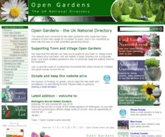 Opengardens.co.uk(Open Gardens) Screenshot