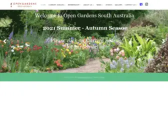 Opengardensa.org.au(Open Gardens SA) Screenshot