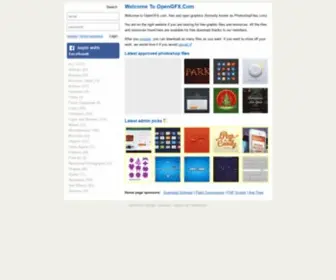 Opengfx.com(Free Open Graphics) Screenshot