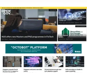 Opengovasia.com(OpenGov Asia) Screenshot