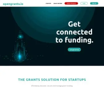 Opengrants.io(America's Most Powerful Grant Search Tool) Screenshot